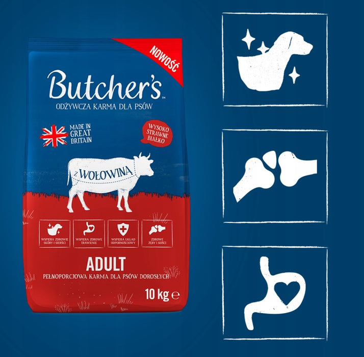 BUTCHER'S Original Beef - dry dog food - 10kg