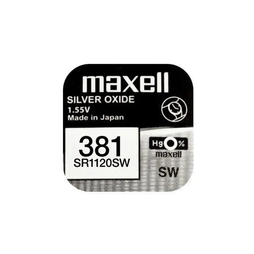 Button battery silver MAXELL SR1120 SW /381/391/ AG8 1.55V - Батерии<<<Батерии и зарядни у-ва<<<ValiAPI