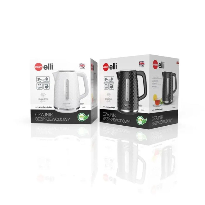 C280C ELDOM Kettle ELLI capacity 1.7 l power 2200 W black strix black - Electric kettlesAGD-CZE<<<Home Appliance