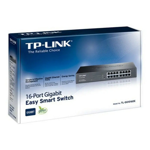 Cabinet Switch TP-Link TL-SG1016DE RJ45 32 Gbps Black - Компютър Мрежи и компоненти<<<Компютри|