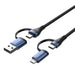 Cable 4in1 USB 2.0 Vention CTLLH 2m (black) - Combo Cables<<<USB cables<<<GSM Accessories<<<InnproXML