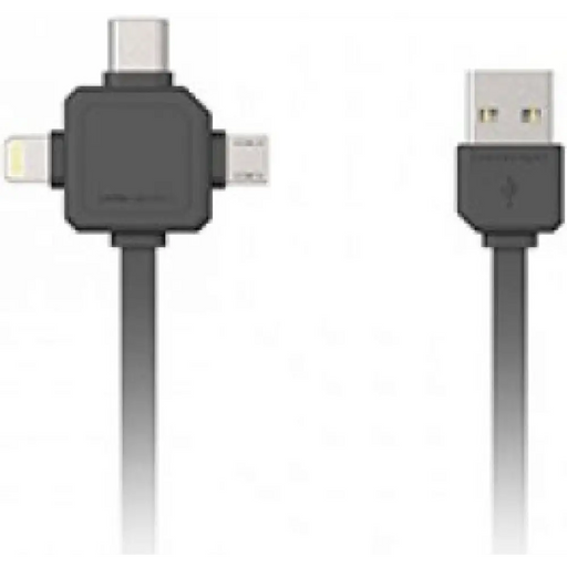 Cable Allocacoc 9003GY USB type-C Apple Lightning Micro USB - Аксесоари за смартфон<<<Аксесоари<<<TechMart&&&Аксесоари