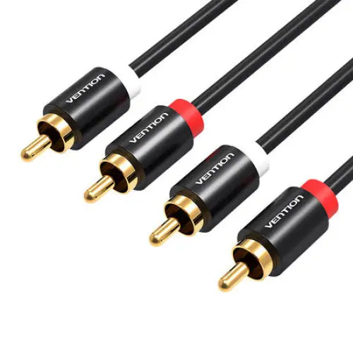 Cable Audio 2xRCA male to 2xRCA male Vention VAB-R06-B200 2m (black) - Audio cables<<<Audio<<<InnproXML&&&Електроника