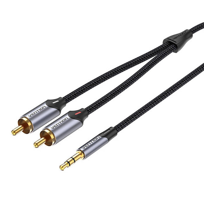 Cable Audio 2xRCA to 3.5mm Vention BCNBG 1.5m (grey) - Audio cables<<<Audio<<<InnproXML&&&Електроника