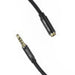 Cable Audio TRRS 3.5mm Male to 3.5mm Female Vention BHCBF 1m Black - Audio cables<<<Audio<<<InnproXML