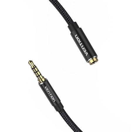 Cable Audio TRRS 3.5mm Male to 3.5mm Female Vention BHCBJ 5m Black - Audio cables<<<Audio<<<InnproXML&&&Електроника