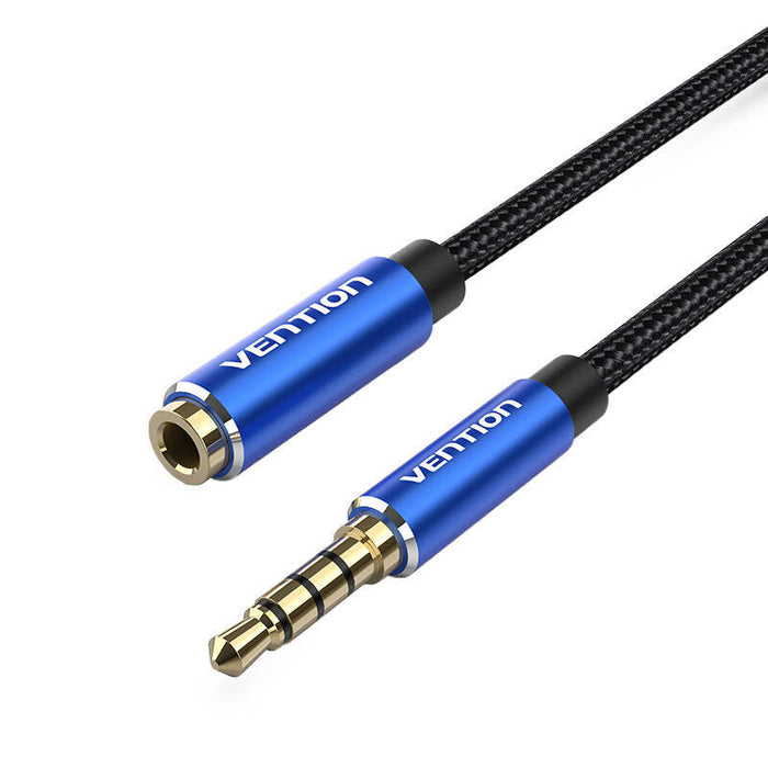 Cable Audio TRRS 3.5mm Male to 3.5mm Female Vention BHCLJ 5m Blue - Audio cables<<<Audio<<<InnproXML&&&Електроника