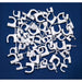 CABLE CLAMPS 12MM - 100 PCS HOROZ WITH NAILS - Инсталационни материали<<<Електроматериали<<<Строителни
