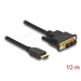 Cable Delock HDMI male - DVI-D 18 + 1 (Single Link) male 10m two-way black - Видео кабели<<<Кабели<<<ValiAPI
