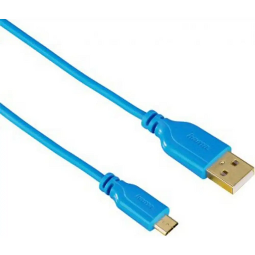 Cable HAMA 135701 micro usb Flexi-Slim USB 2.0 0.75m blue - Аксесоари за смартфон<<<Аксесоари<<<TechMart&&&Аксесоари за