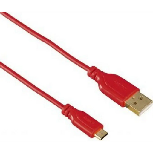 Cable HAMA 135703 micro usb Flexi-Slim USB 2.0 0.75m red - Аксесоари за смартфон<<<Аксесоари<<<TechMart&&&Аксесоари за