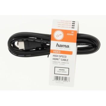 Cable HAMA 205001 HDMI male - HDMI male 10.2 Gbit/s 1080p 3 m Shielded Black - Видео