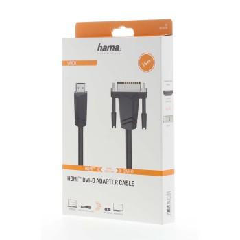 Cable HAMA 205018 HDMI male - DVI/D male 1.5 m Shielded Black - Видео кабели<<<Кабели<<<ValiAPI