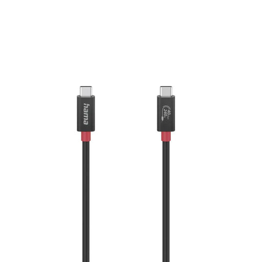 Cable HAMA E-Marker chip USB-C male - USB-C male 40 Gbit/s 5 A 240 W 1 m Black - Кабели за мобилни