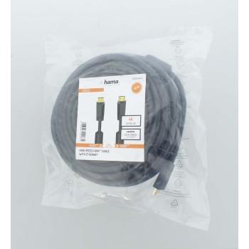 Cable HAMA High-speed HDMI male - HDMI male 4K 10.2GB/s Ethernet 15 m Posl. connectors 2 filters Black - Видео