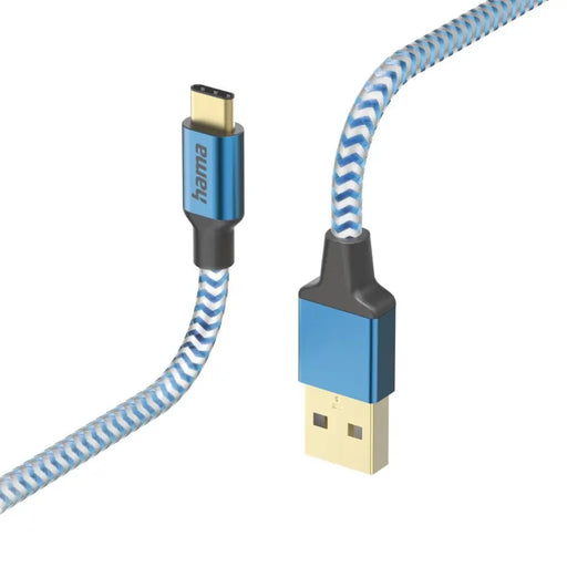 Cable HAMA Reflective USB-C male - USB-A male 1.5m 201558 - Кабели за мобилни