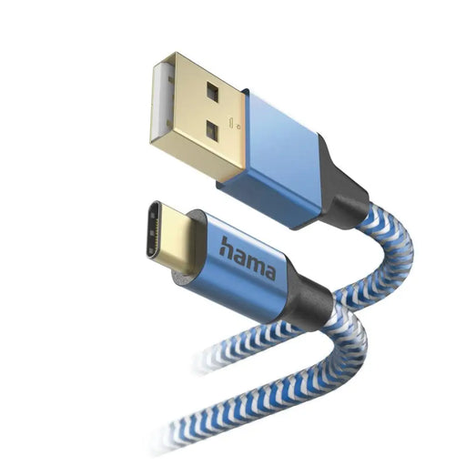 Cable HAMA Reflective USB-C male - USB-A male 1.5m 201558 - Кабели за мобилни
