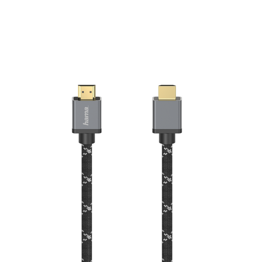 Cable HAMA Ultra HD HDMI male - HDMI male 8K 48GB/s metal 3 m Posl. connectors Ethernet Black - Видео