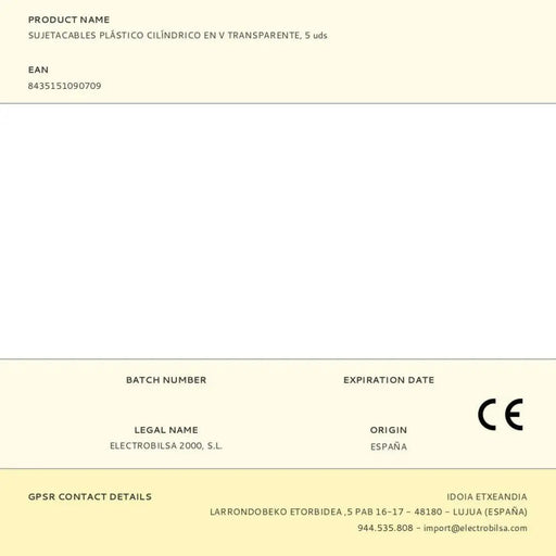 Cable holder F-line Transparent Plastic 5 Units - Компютър Мрежи и компоненти<<<Компютри|