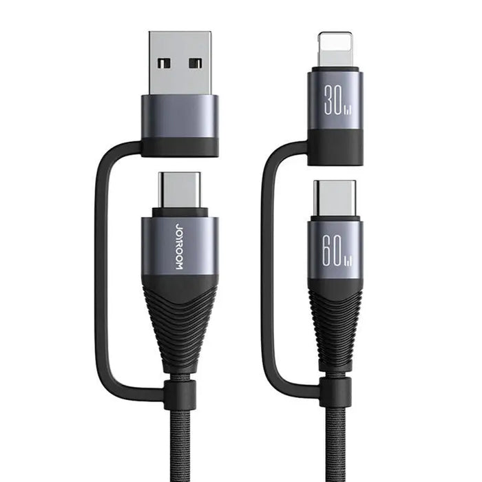 Cable Joyroom SA37-2T2 4in1 2C 1L 1A 60W 1.2m black - USB to Lightning<<<USB cables<<<GSM Accessories<<<InnproXML