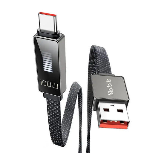 Cable Mcdodo CA-4980 USB to USB-C with display 1.2m (black) - USB to USB-C<<<USB cables<<<GSM Accessories<<<InnproXML