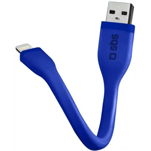 Cable SBS Charge and Sync USB-Lightning MFi 12cm TECABLELIGSHFLATB - Аксесоари за