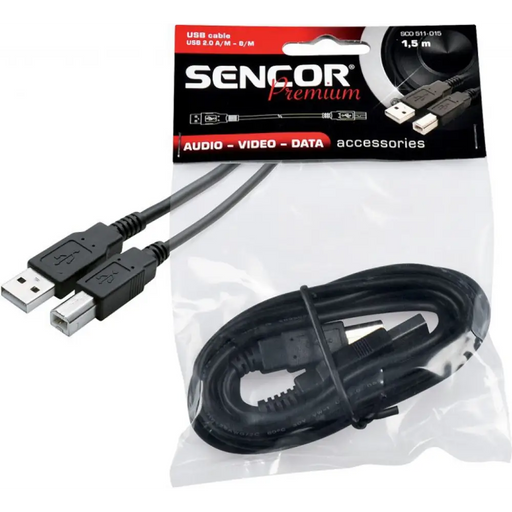 Cable Sencor SCO 511-015 USB A/MB/M 1.5m - Кабели<<<Периферия<<<Компютри и периферия<<<TechMart