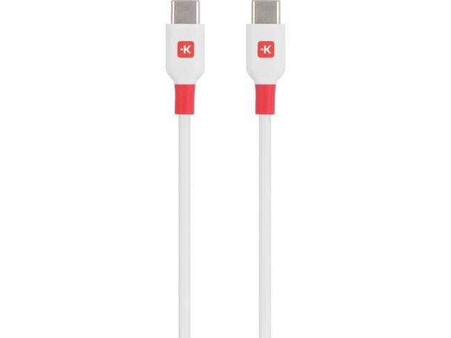 Cable Skross USB-C - USB-C male USB 2.0 2.0 m White - Кабели за мобилни