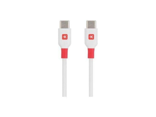 Cable Skross USB-C - USB-C male USB 2.0 2.0 m White - Кабели за мобилни