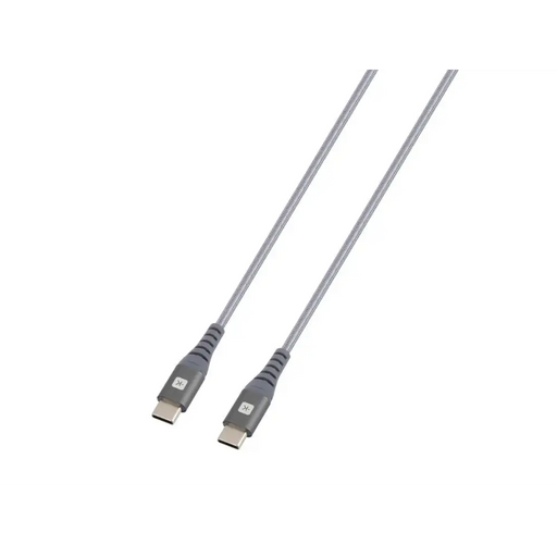 Cable Skross USB-C - USB-C Metal braid 1.20 m Grey - Кабели за мобилни устройства<<<Кабели<<<ValiAPI