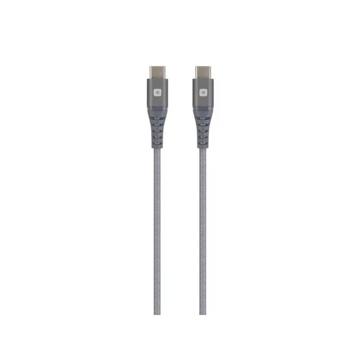 Cable Skross USB-C - USB-C Metal braid 2.0 m Grey - Кабели за мобилни