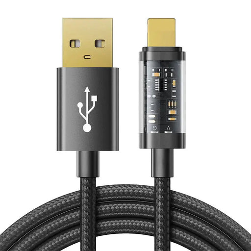 Cable to USB-A / Lightning / 2.4A / 2m Joyroom S-UL012A20 (black) - Combo Cables<<<USB cables<<<GSM