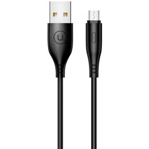 Cable Usams U18 Round Micro USB SJ268USB01 1m black - Аксесоари за смартфон<<<Аксесоари<<<TechMart&&&Аксесоари за