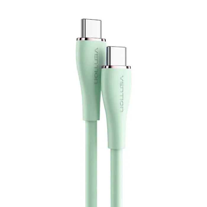 Cable USB-C 2.0 to USB-C Vention TAWGG 1,5m PD 100W Light Green Silicone - USB-C to USB-C<<<USB cables<<<GSM