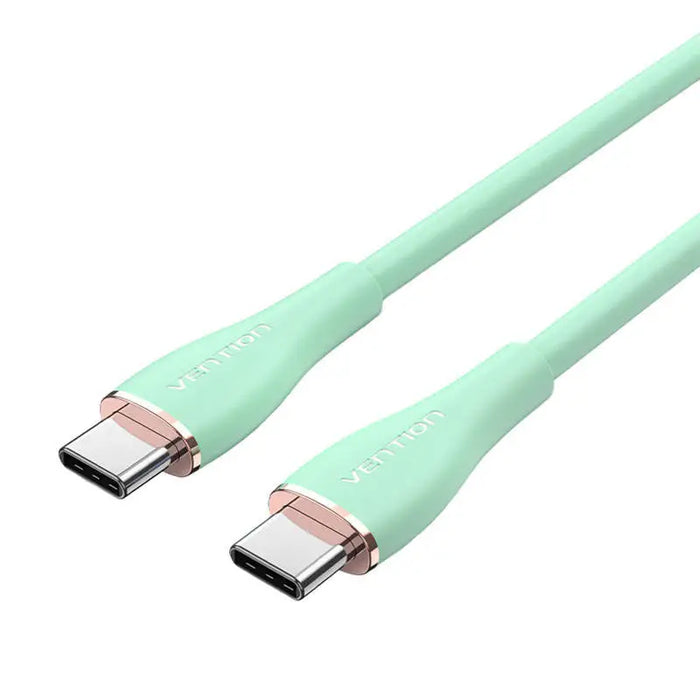 Cable USB-C 2.0 to USB-C Vention TAWGG 1,5m PD 100W Light Green Silicone - USB-C to USB-C<<<USB cables<<<GSM