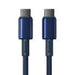Cable USB-C do USB-C Baseus Tungsten Gold 100W 2m (niebieski) - USB-C to USB-C<<<USB cables<<<GSM