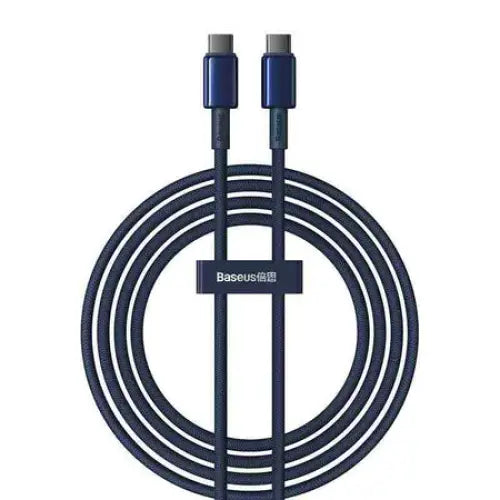Cable USB-C do USB-C Baseus Tungsten Gold 100W 2m (niebieski) - USB-C to USB-C<<<USB cables<<<GSM