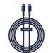 Cable USB-C do USB-C Baseus Tungsten Gold 100W 2m (niebieski) - USB-C to USB-C<<<USB cables<<<GSM