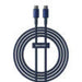 Cable USB-C do USB-C Baseus Tungsten Gold 100W 2m (niebieski) - USB-C to USB-C<<<USB cables<<<GSM