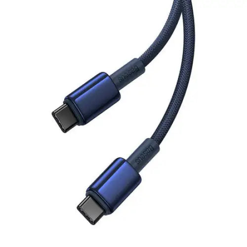 Cable USB-C do USB-C Baseus Tungsten Gold 100W 2m (niebieski) - USB-C to USB-C<<<USB cables<<<GSM