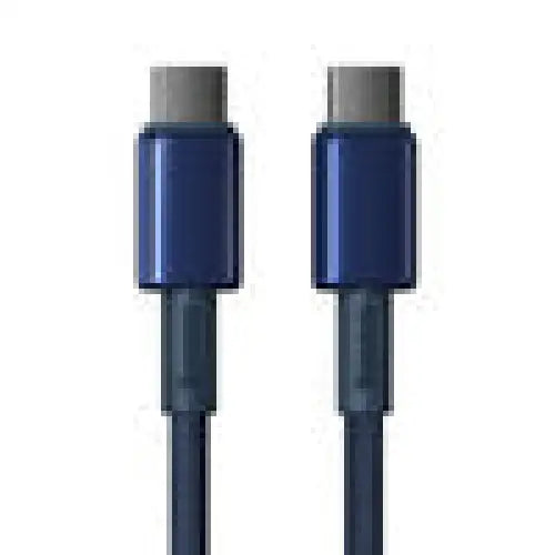 Cable USB-C do USB-C Baseus Tungsten Gold 100W 2m (niebieski) - USB-C to USB-C<<<USB cables<<<GSM