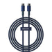 Cable USB-C do USB-C Baseus Tungsten Gold 100W 2m (niebieski) - USB-C to USB-C<<<USB cables<<<GSM
