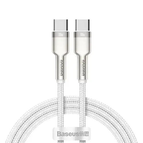 Cable USB-C to USB-C Baseus Cafule 100W 1m (white) - Type-C cable<<<Accessories<<<Основна<<<DunaXML&&&USB-C