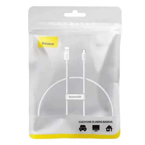 Cable USB do USB-C Baseus Superior 100W 0.25m (white) - USB to USB-C<<<USB cables<<<GSM Accessories<<<InnproXML