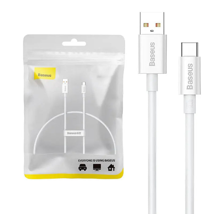 Cable USB do USB-C Baseus Superior 100W 0.25m (white) - USB to USB-C<<<USB cables<<<GSM Accessories<<<InnproXML