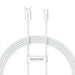 Cable USB do USB-C Baseus Superior 100W 1.5m (white) - USB to USB-C<<<USB cables<<<GSM