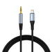 Cable VFAN L05 Lightning to mini jack 3.5mm AUX 1m (gray) - Audio cables<<<Audio<<<InnproXML