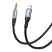 Cable VFAN L05 Lightning to mini jack 3.5mm AUX 1m (gray) - Audio cables<<<Audio<<<InnproXML