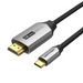 Cable XO GB019 Type-C to HDMI Metal Adapter Cable 1.8m - Кабели<<<Аксесоари за телевизори<<<Аксесоари<<<TechMart
