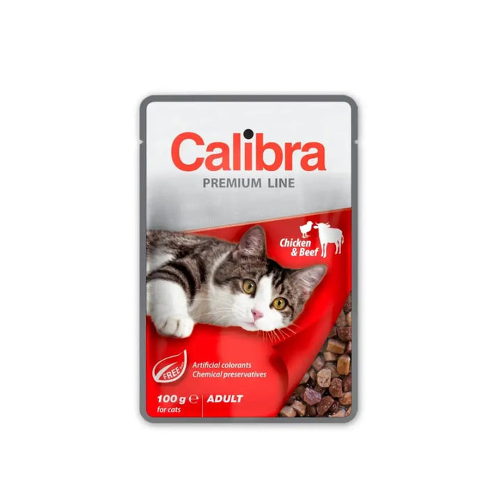 CALIBRA Cat Premium Adult Chicken & Beef - wet cat food - 100g - Wet foodDLK-KAM<<<For the catDLK<<<ActionPL